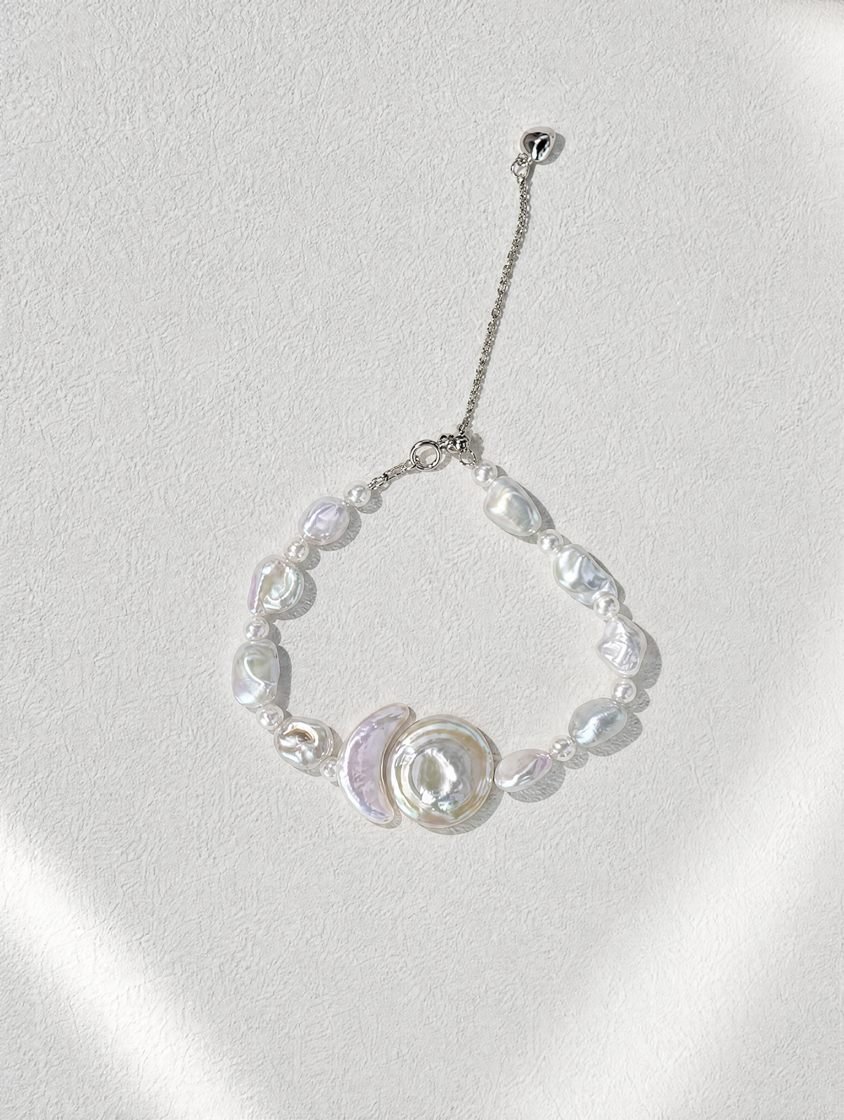 Sun & Moon Keshi Pearl Bracelet