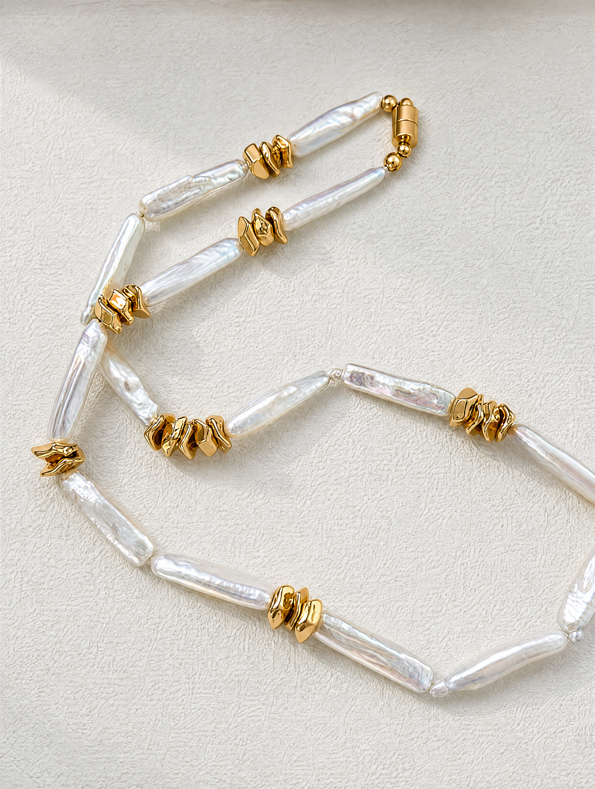 Stick Baroque Pearl Necklace