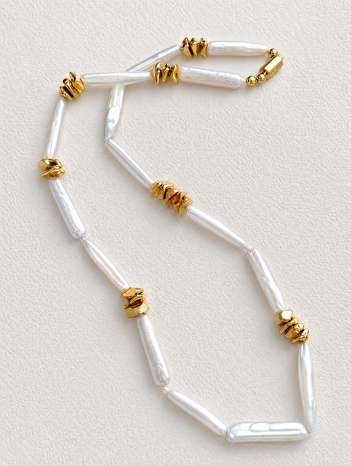 Stick Baroque Pearl Necklace