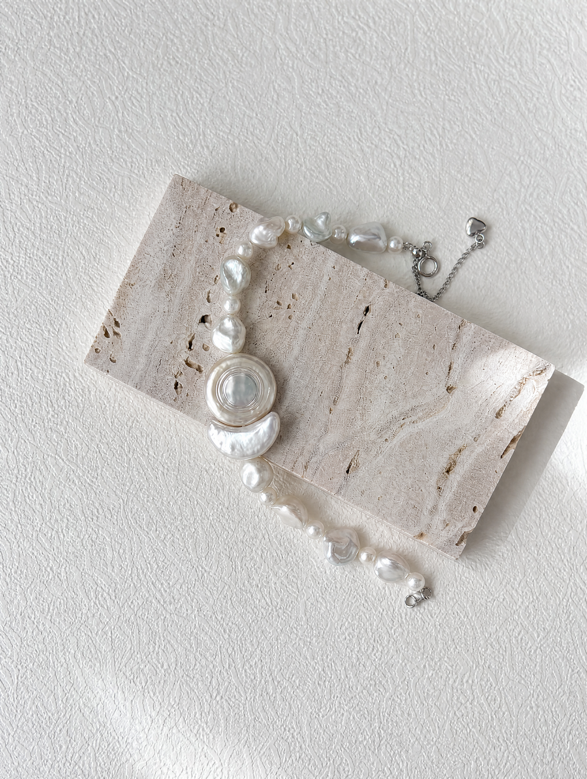 Sun & Moon Keshi Pearl Bracelet