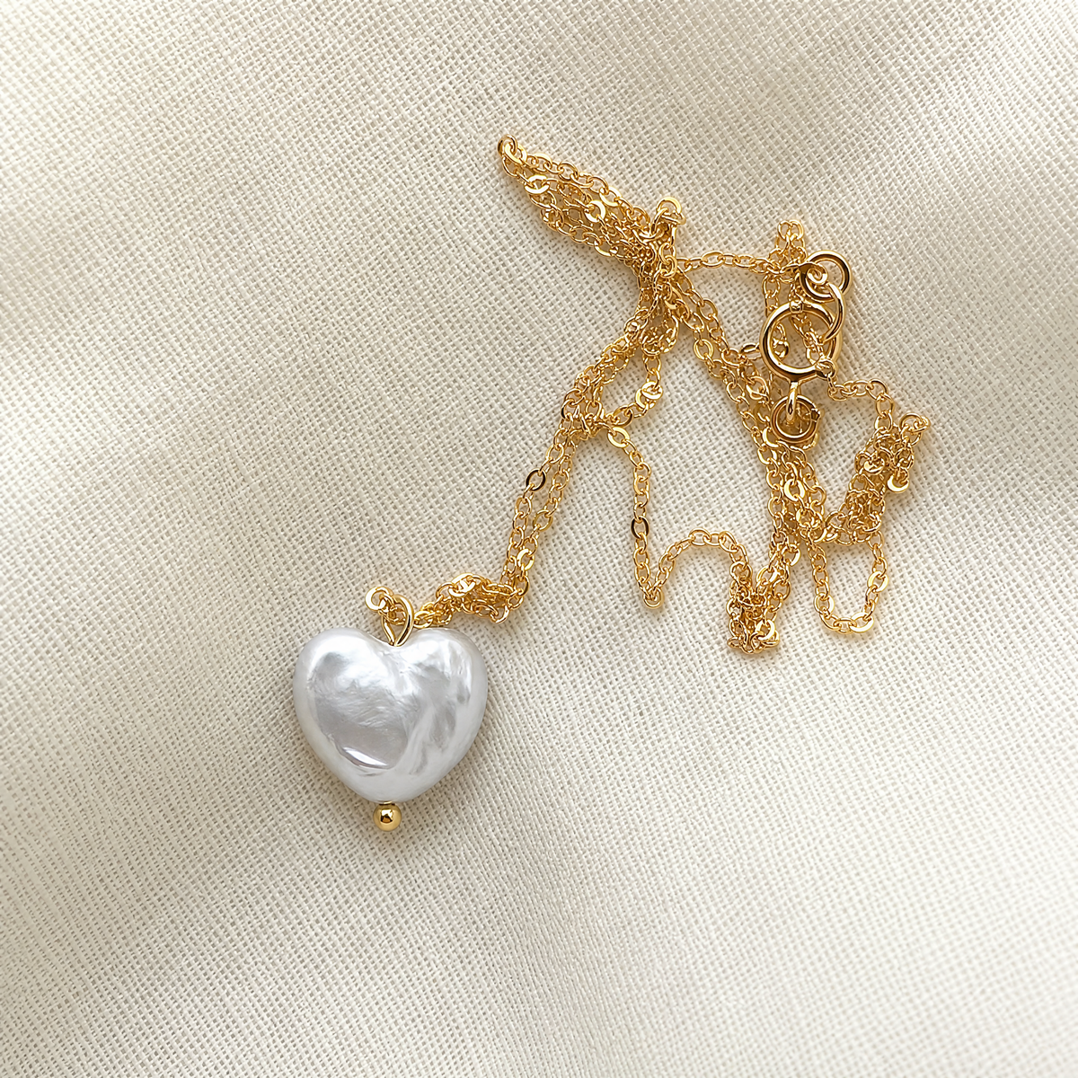 Heart‑Shaped Baroque Pearl Necklace