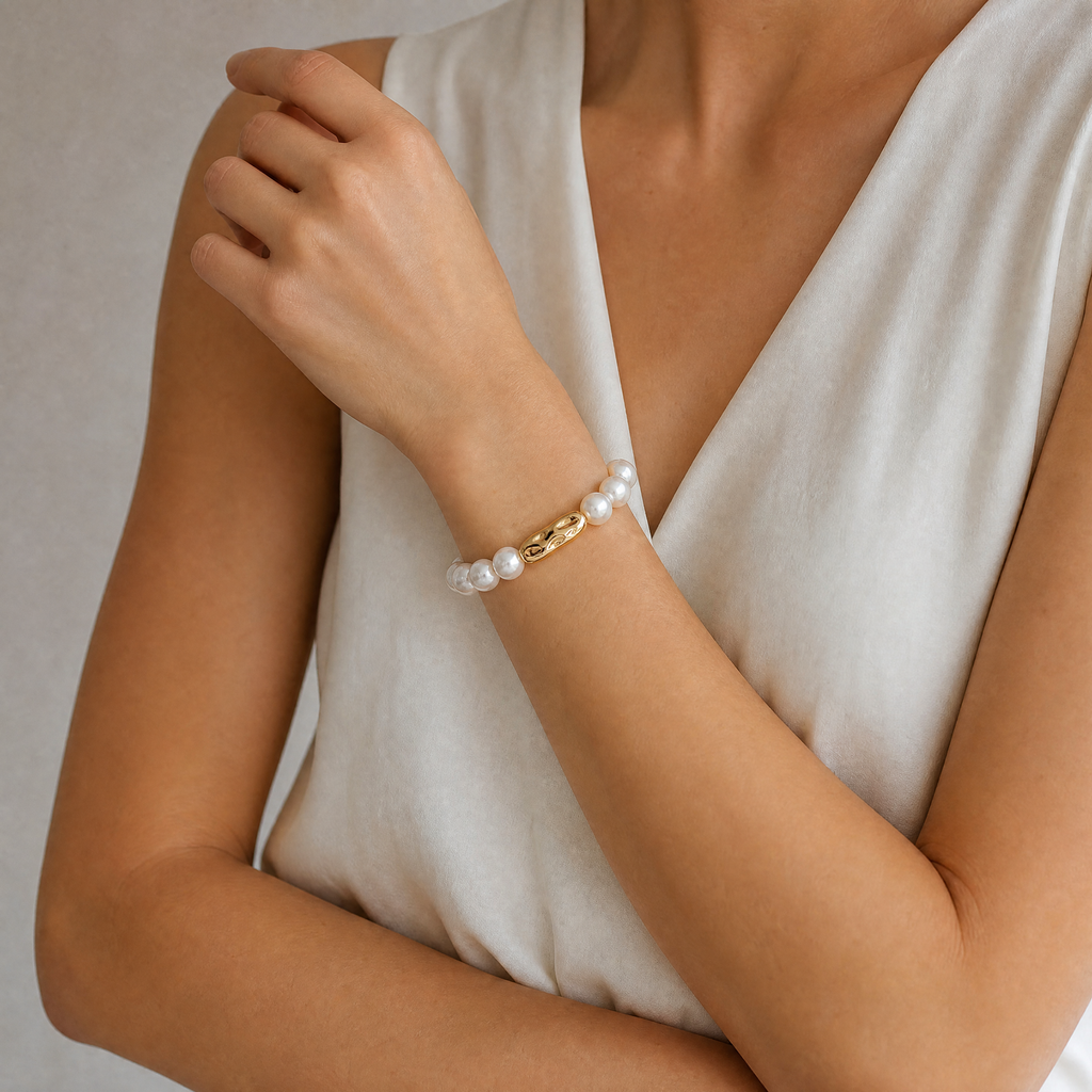 Twisted Freshwater Pearl Bracelet
